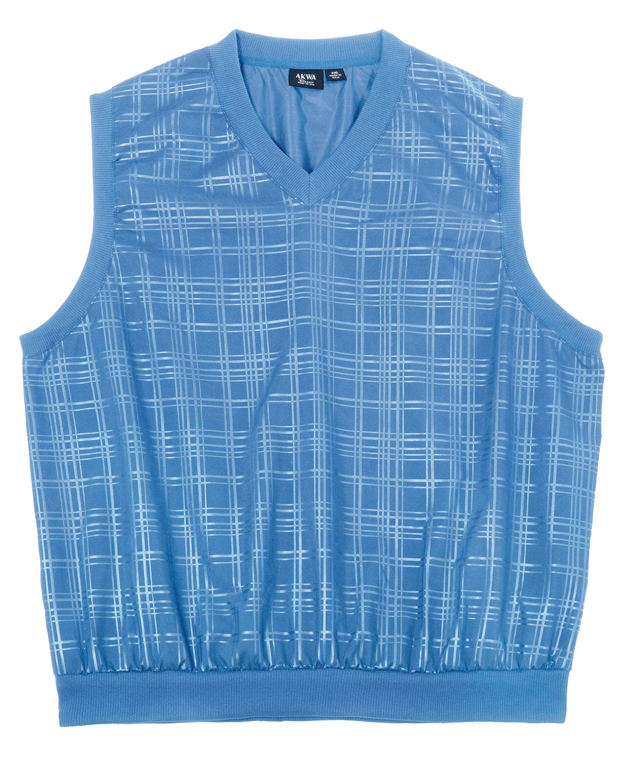 Akwa Made in USA Men's Microfiber Water Repellent V-Neck Pullover Golf Vest