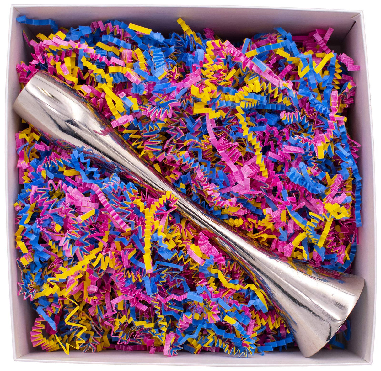 Stephanie Imports Made In USA 3-Ply Crinkle Cut Shredded Paper 2 lbs (Red & Green Christmas Mix)