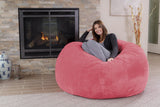 Chill Sack Bean Bag Chair: Giant 5' Memory Foam Furniture Bean Bag - Big Sofa with Soft Micro Fiber Cover - Black