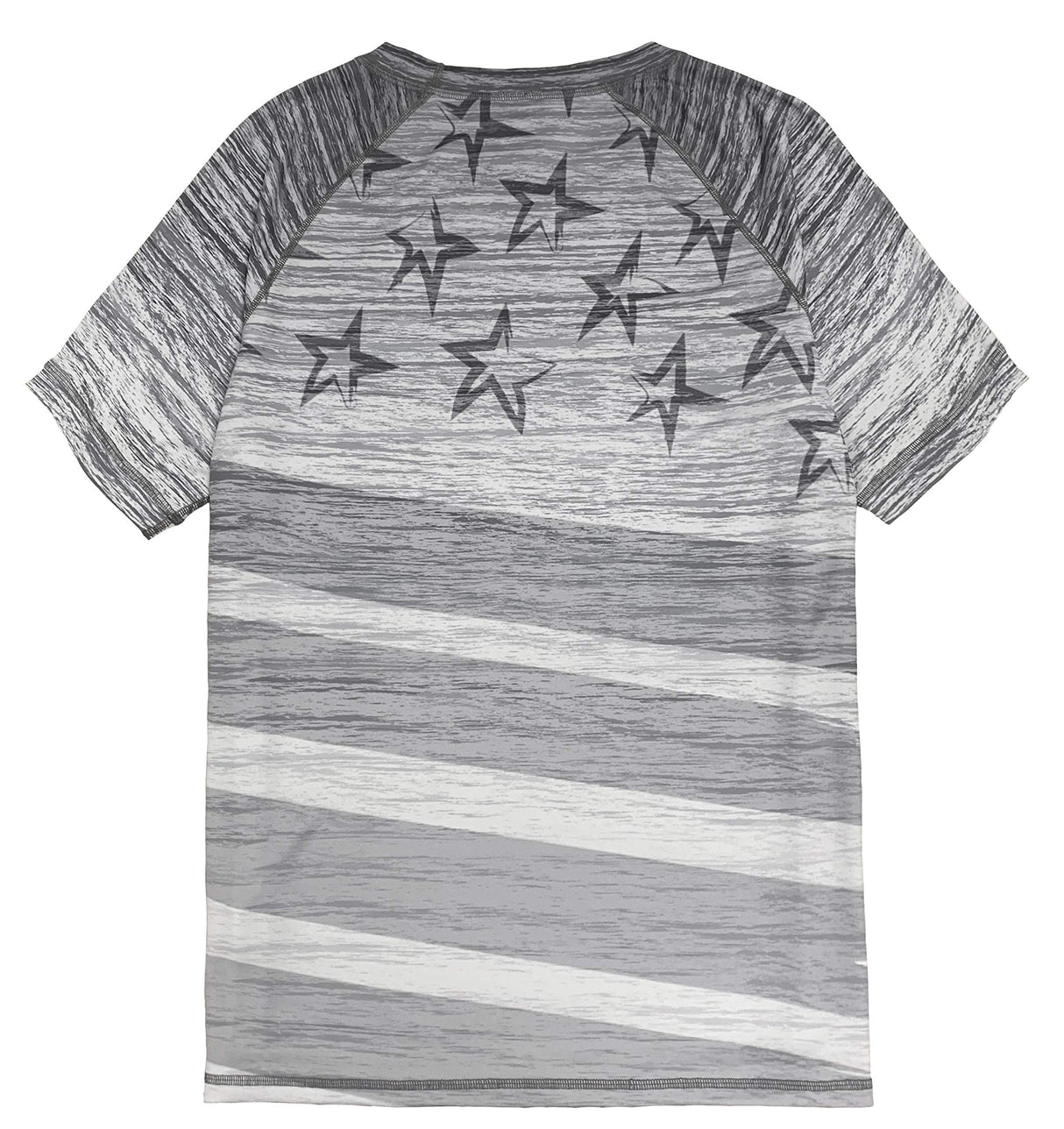 US Flag Tee Performance Men's Made in USA Patriotic American Flag Crew Neck T-Shirt
