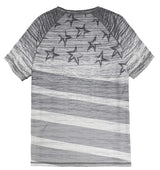 US Flag Tee Performance Men's Made in USA Patriotic American Flag Crew Neck T-Shirt