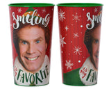 American Greetings 8-Count 16 oz. Reusable Plastic Cups, Santa and Snowman Christmas Party Supplies