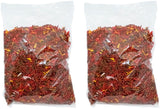 Stephanie Imports Made In USA 3-Ply Crinkle Cut Shredded Paper 2 lbs (Red & Green Christmas Mix)