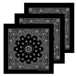 B53 100% Cotton Paisley Bandanas Made in the USA - Stylish Headband, Handkerchief, Scarf - 21 inch x 21 inch