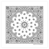 B53 100% Cotton Paisley Bandanas Made in the USA - Stylish Headband, Handkerchief, Scarf - 21 inch x 21 inch