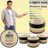 Smooth Viking Forming Cream - High Hold Styling Cream for Matte Finish, Men's Hair Products, Hair Paste for Short, Curly and Long Hair, Made in USA, 2oz