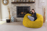 Chill Sack Bean Bag Chair: Giant 5' Memory Foam Furniture Bean Bag - Big Sofa with Soft Micro Fiber Cover - Black