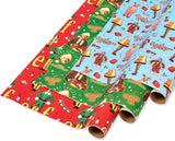 American Greetings 105 sq. ft. Christmas Wrapping Paper Bundle, Classic Movies (3 Rolls 30 in. x 14 ft.)