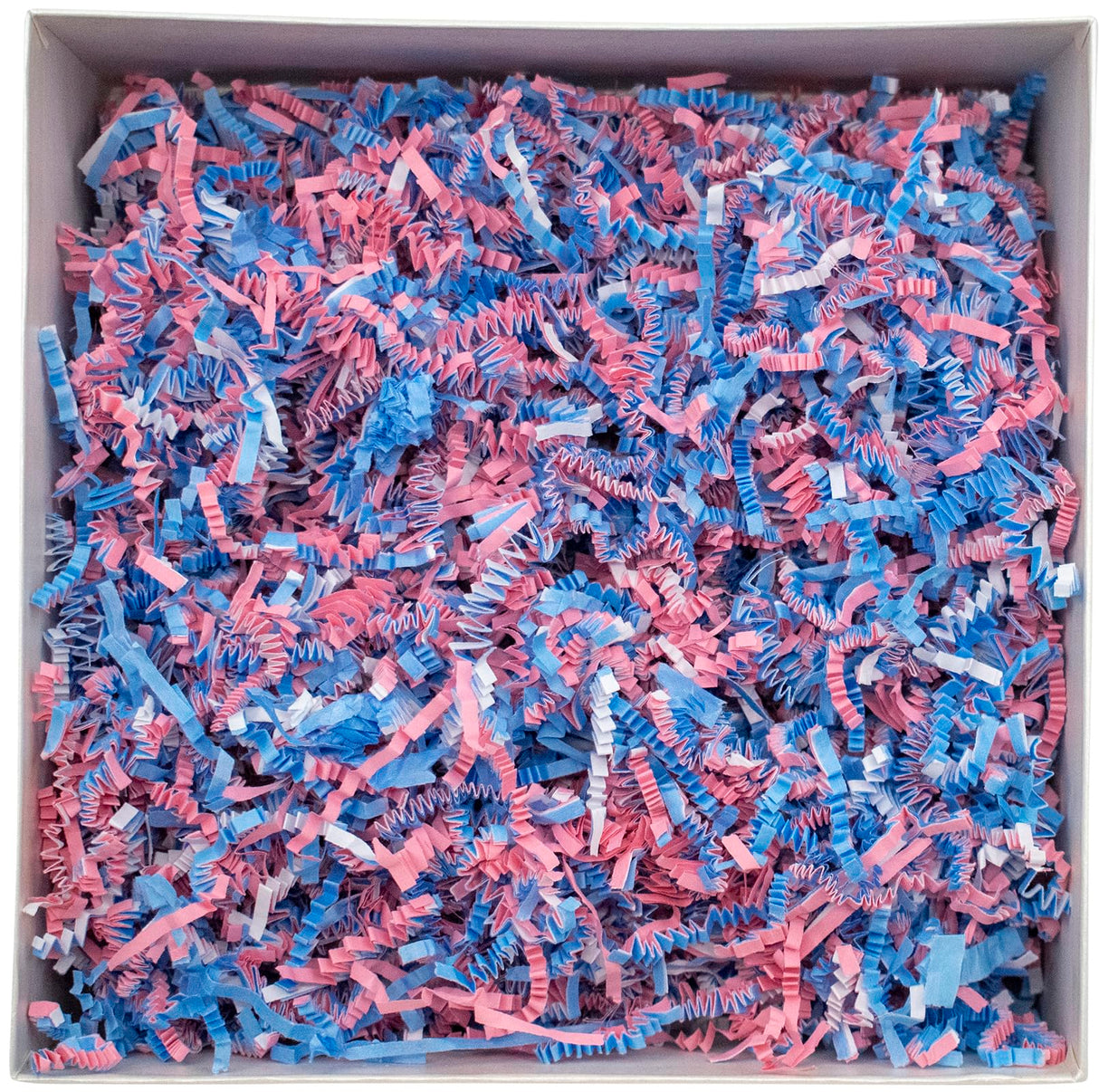 Stephanie Imports Made In USA 3-Ply Crinkle Cut Shredded Paper 2 lbs (Red & Green Christmas Mix)