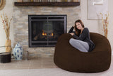 Chill Sack Bean Bag Chair: Giant 5' Memory Foam Furniture Bean Bag - Big Sofa with Soft Micro Fiber Cover - Black