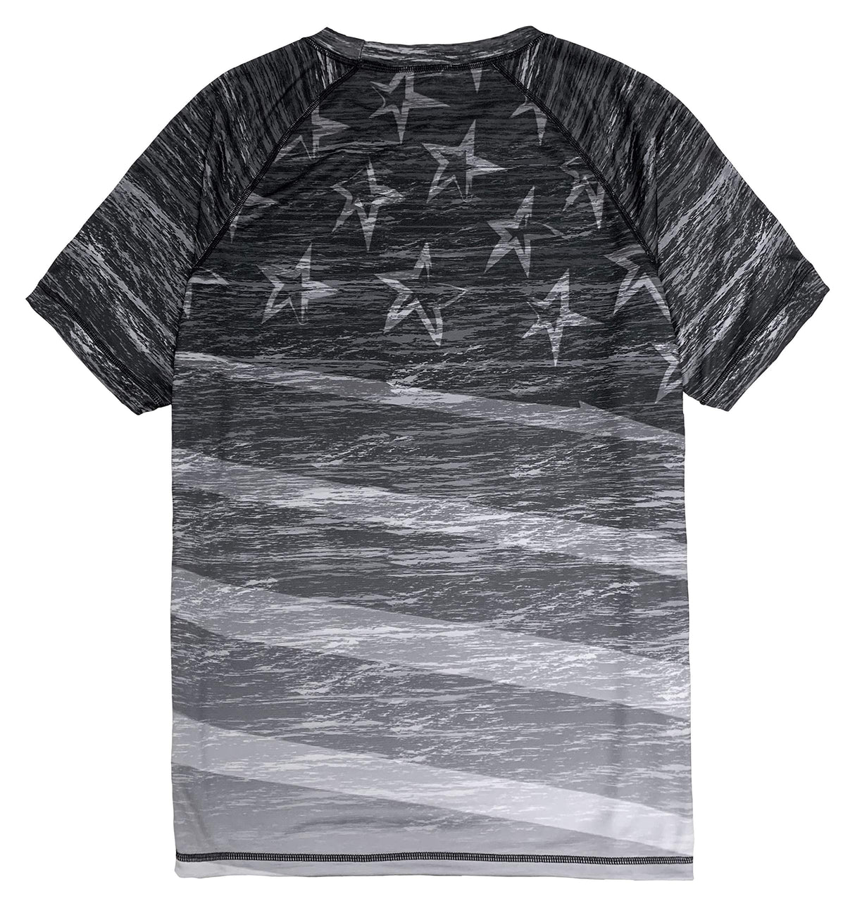 US Flag Tee Performance Men's Made in USA Patriotic American Flag Crew Neck T-Shirt