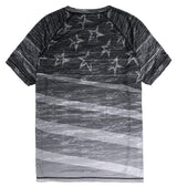 US Flag Tee Performance Men's Made in USA Patriotic American Flag Crew Neck T-Shirt