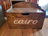 Personalized/Hand Carved/Toy Chest/Toy Box/Chest/Baby Gift/Memory Keeper/Gift/Christmas Present/Made in USA (36, red oak)