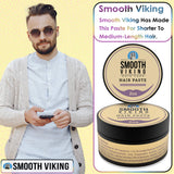Smooth Viking Forming Cream - High Hold Styling Cream for Matte Finish, Men's Hair Products, Hair Paste for Short, Curly and Long Hair, Made in USA, 2oz