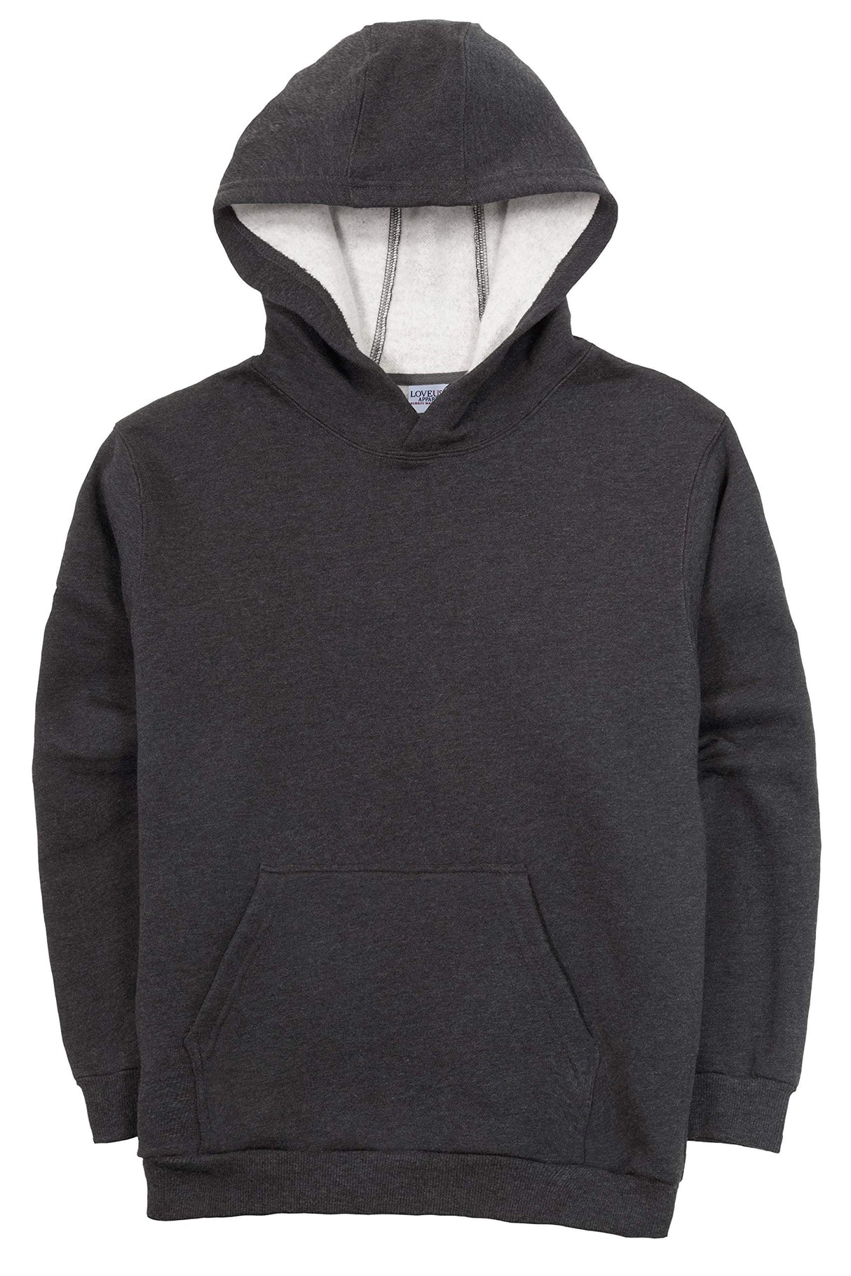 Men's Heavy Duty Hoodie Sweatshirt with Heavy Weight Micro Fleece Made in USA