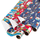 American Greetings 105 sq. ft. Christmas Wrapping Paper Bundle, Rudolph Designs (3 Rolls 30 in. x 14 ft.)