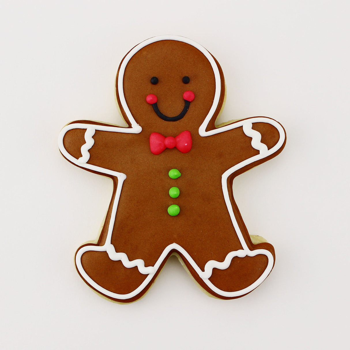 Happy Gingerbread Man Cookie Cutter, Large 5.25" by Ann Clark Cookie Cutters