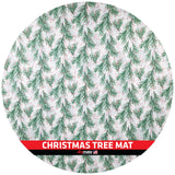 Drymate Christmas Tree Stand Mat (28”), Protects Floors from Spills and Scratches, Absorbent, Waterproof, Machine Washable, Durable, (Made in The USA)(Holiday Sprinkled Spruce)