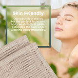 Bean Products Hemp Washcloth - Loose Weave Design for Effective Cleaning - Open Knit Exfoliating Wash Cloth - Fast Drying, Hemp & Organic Cotton - 10” x 12”, 2 Pack