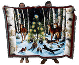 Pure Country Weavers Twelve Days of Christmas Blanket by Lynn Bywaters - Gift Tapestry Throw Woven from Cotton - Made in The USA (72x54)