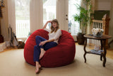 Chill Sack Bean Bag Chair: Giant 6' Memory Foam Furniture Bean Bag - Big Sofa with Soft Micro Fiber Cover, Charcoal
