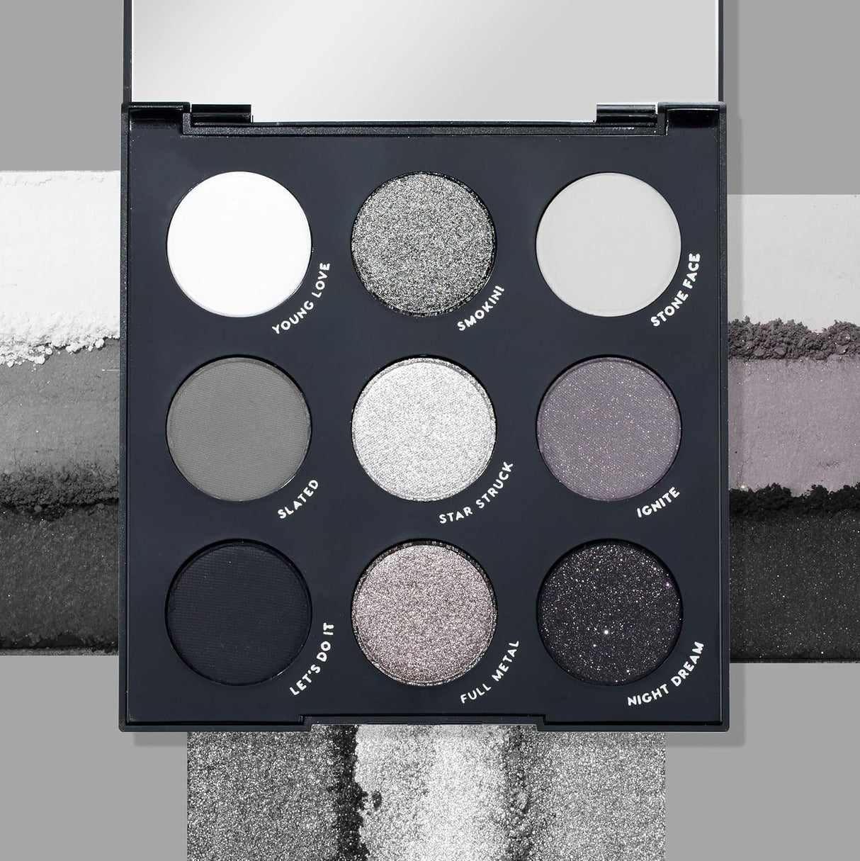 ColourPop Blowin' Smoke Eyeshadow Palette - Silver Eyeshadow and Smokey Eye Eyeshadow Palette with Metallic and Matte Finishes - High-Pigment Eye Makeup with a Long-Wearing Formula (0.3 oz)