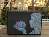 Embrace The Block™ Colorful Woman Yoga Block (Black)