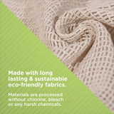 Bean Products Hemp Washcloth - Loose Weave Design for Effective Cleaning - Open Knit Exfoliating Wash Cloth - Fast Drying, Hemp & Organic Cotton - 10” x 12”, 2 Pack