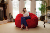 Chill Sack Bean Bag Chair: Giant 6' Memory Foam Furniture Bean Bag - Big Sofa with Soft Micro Fiber Cover, Charcoal