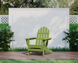 POLYWOOD AD4030PB Classic Outdoor Adirondack Chair, Pacific Blue