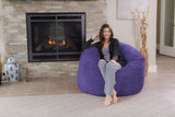 Chill Sack Bean Bag Chair: Giant 4' Memory Foam Furniture Bean Bag - Big Sofa with Soft Micro Fiber Cover - Black
