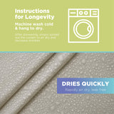 Bean Products Cotton Shower Curtain (White), [70" x 74"] | All Natural Materials| Works with Tub, Bath and Stall Showers