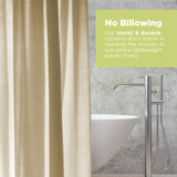 Bean Products Cotton Shower Curtain (White), [70" x 74"] | All Natural Materials| Works with Tub, Bath and Stall Showers