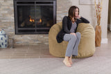 Chill Sack Bean Bag Chair: Giant 4' Memory Foam Furniture Bean Bag - Big Sofa with Soft Micro Fiber Cover - Black