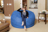 Chill Sack Bean Bag Chair: Giant 6' Memory Foam Furniture Bean Bag - Big Sofa with Soft Micro Fiber Cover, Charcoal