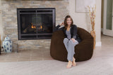 Chill Sack Bean Bag Chair: Giant 4' Memory Foam Furniture Bean Bag - Big Sofa with Soft Micro Fiber Cover - Black