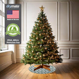 Drymate Christmas Tree Stand Mat (28”), Protects Floors from Spills and Scratches, Absorbent, Waterproof, Machine Washable, Durable, (Made in The USA)(Holiday Sprinkled Spruce)