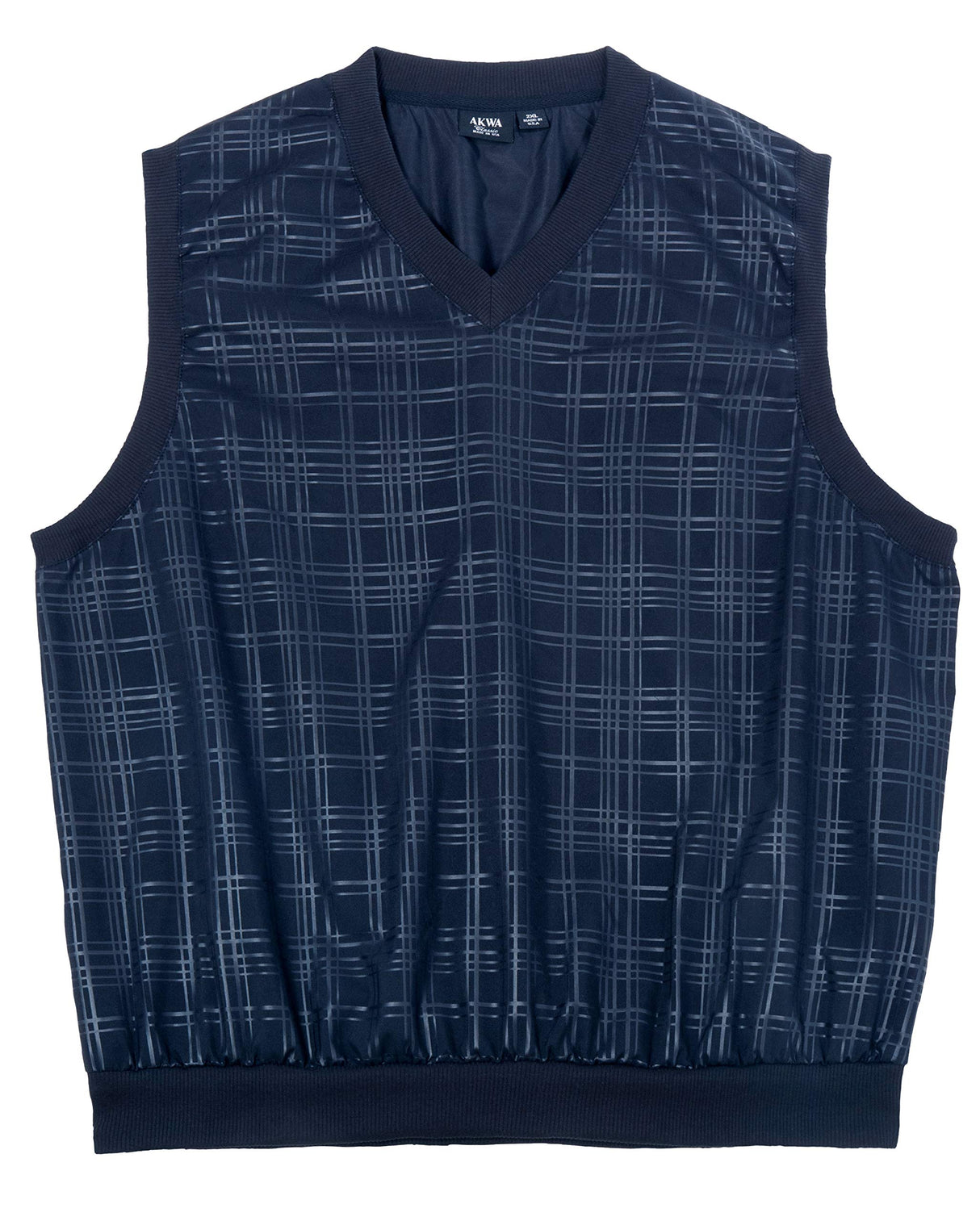 Akwa Made in USA Men's Microfiber Water Repellent V-Neck Pullover Golf Vest