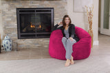 Chill Sack Bean Bag Chair: Giant 4' Memory Foam Furniture Bean Bag - Big Sofa with Soft Micro Fiber Cover - Black