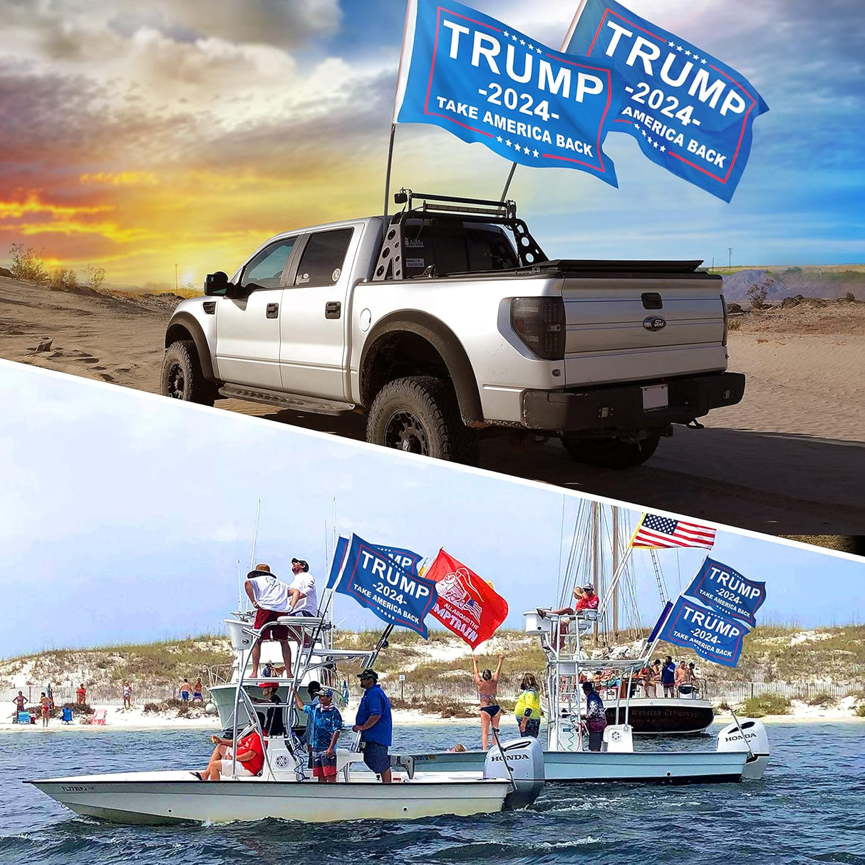 Donald Trump Flags 3x5 Outdoor Indoor, Made in USA Trump 2024 Flag With 2 Brass Grommets, Large Heavy Duty American President Republican Banner, Cool MAGA Flag for Boat, Room, Car, Garden, Wall, Truck
