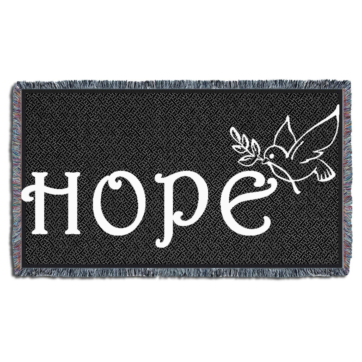 Pure Country Weavers It's A Wonderful Life Blanket Black - Gift Christmas Tapestry Throw for Back of Couch or Sofa - Woven from Cotton - Made in The USA (61x36)