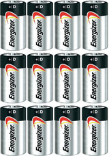 ENERGIZER E95 Max ALKALINE D BATTERY Made in USA Exp. 12-2024 or later - 12 Count