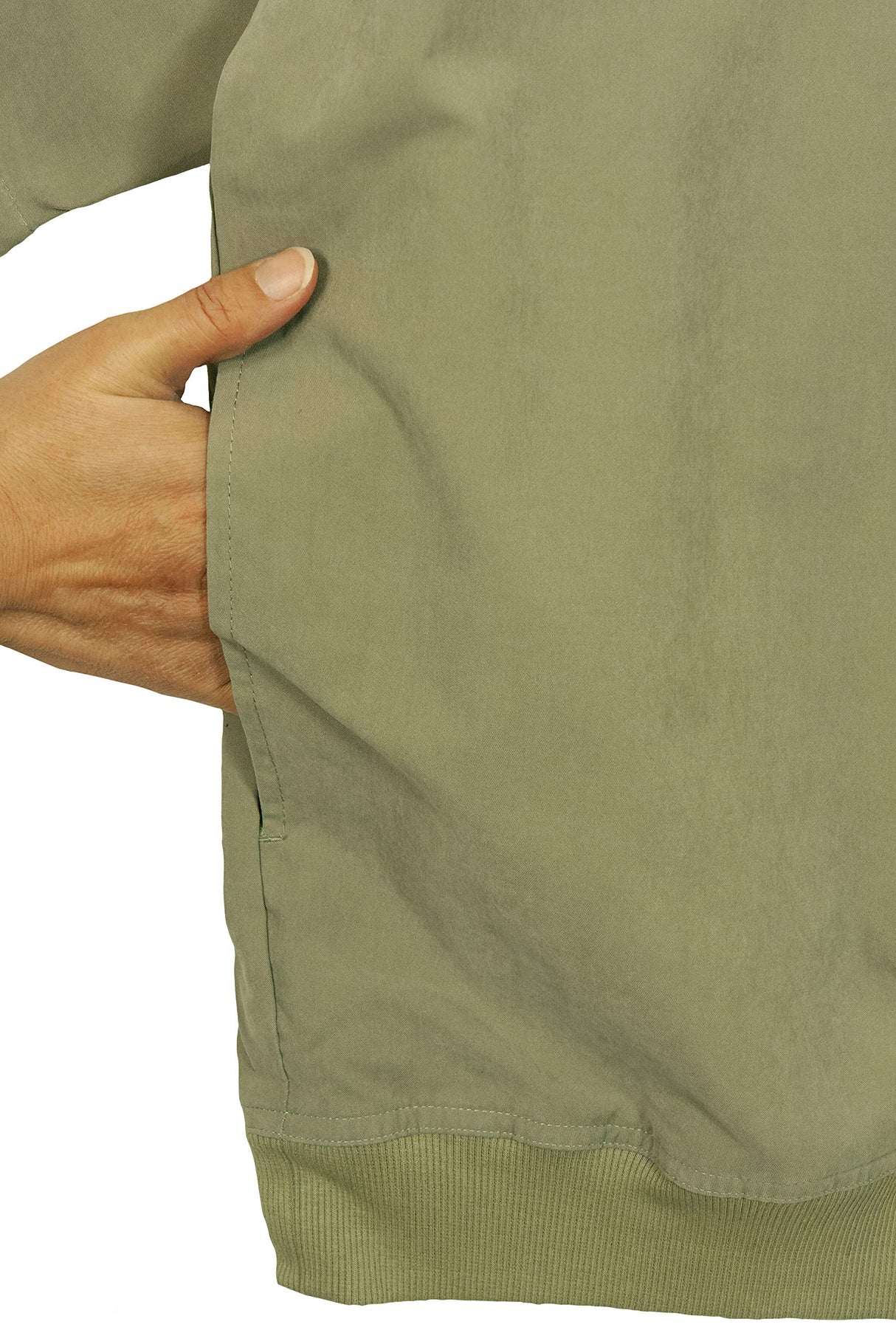 Akwa Men's Microfiber Woven Water Repellent Short Sleeve Snap Button Placket Pullover Windshirt