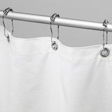 Bean Products Cotton Shower Curtain (White), [70" x 74"] | All Natural Materials| Works with Tub, Bath and Stall Showers