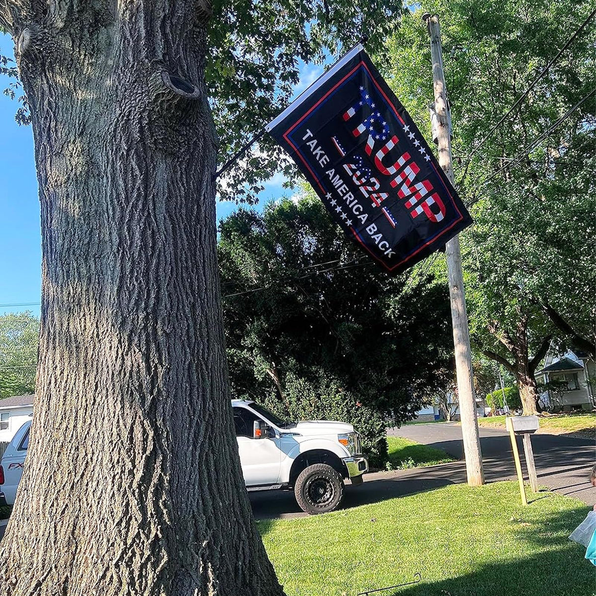 Homissor Trump Flag Made in USA 2024 Trump Flags 3x5 Outdoor Double Sided Donald Trump 2024 Take America Back for Outside