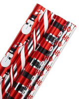 American Greetings 120 sq. ft. Pink Christmas Wrapping Paper Set, Red and Pink (4 Rolls 30 in. x 12 ft., 7 Bows, 30 Gift Tags)