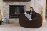 Chill Sack Bean Bag Chair: Giant 5' Memory Foam Furniture Bean Bag - Big Sofa with Soft Micro Fiber Cover - Black