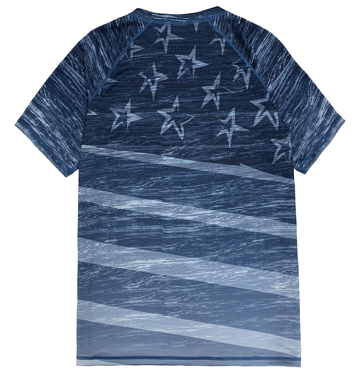 US Flag Tee Performance Men's Made in USA Patriotic American Flag Crew Neck T-Shirt
