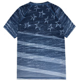 US Flag Tee Performance Men's Made in USA Patriotic American Flag Crew Neck T-Shirt