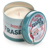 Santa's Naturals Fraser Fir Christmas Candle (9oz) | Authentic Pine Scent | Christmas Gift | Burns 30+ Hours | Made in USA | Soy and Beeswax Blend with Essential Oils | Holiday Candle